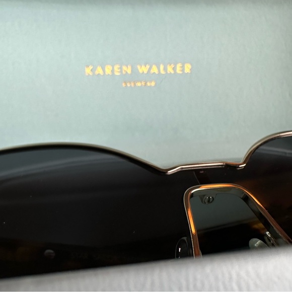 Karen Walker Tortoise and Gold Sunglasses - Picture 5 of 7